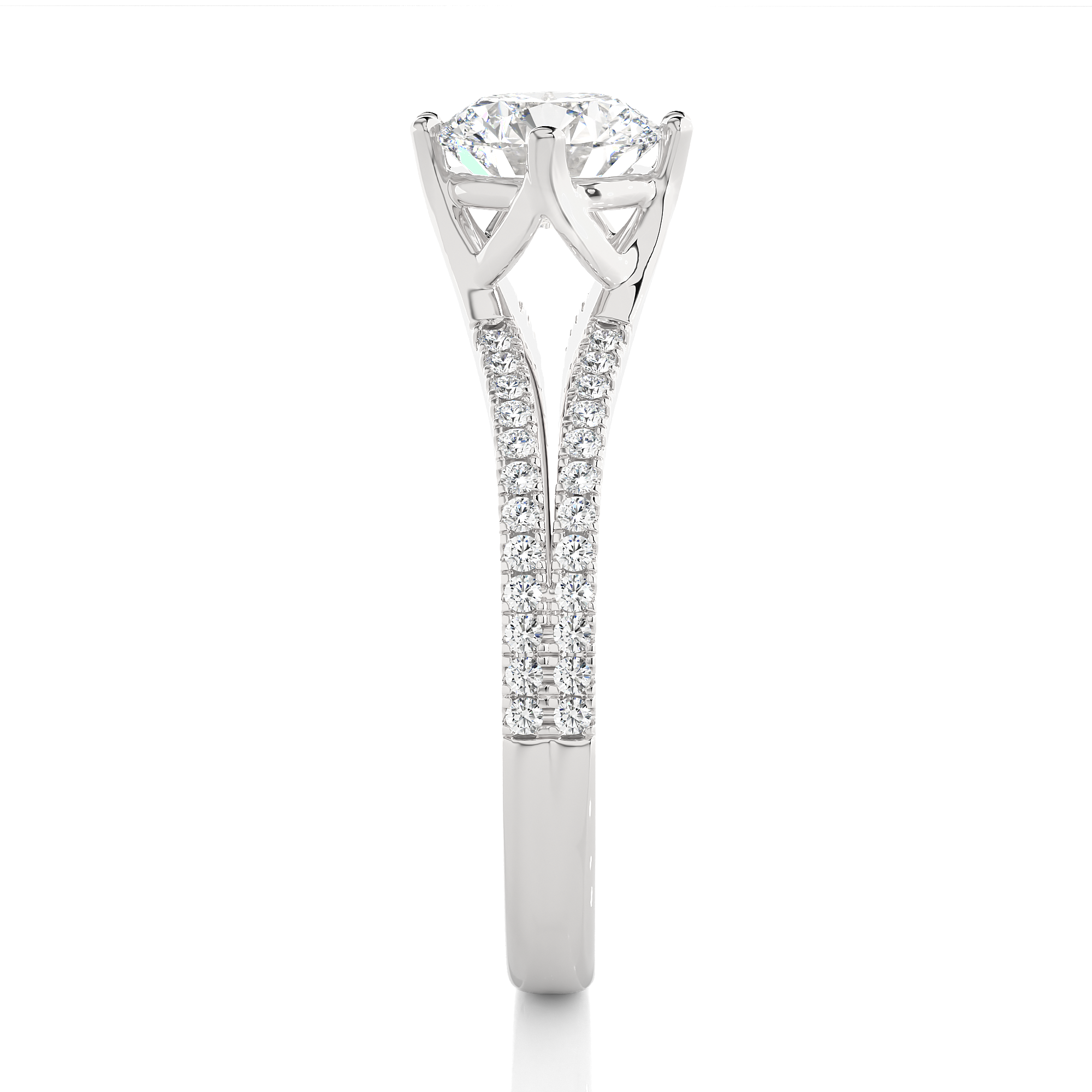 1.11 Carat J Color VS1 Clarity Diamond Studded Natural Diamond Ring.